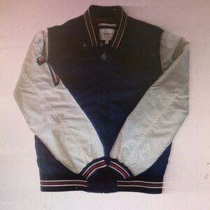 Kids Navy and White Puffer Jacket